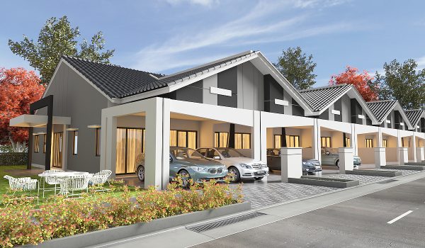 Perspective drawing - terrace(flyer)